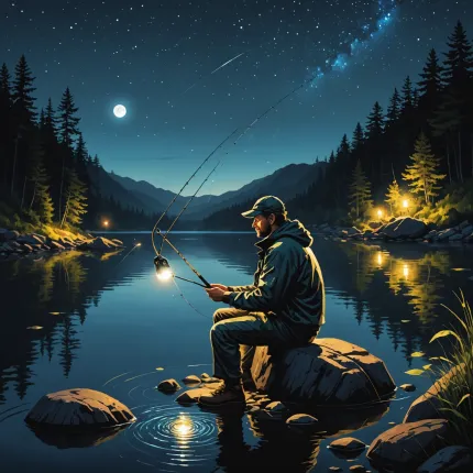 Ночная рыбалка: безопасность, снасти, тактика