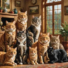 Самые крупные кошки в мире: Топ-10 самых больших домашних кошек